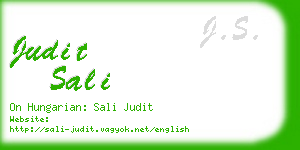 judit sali business card